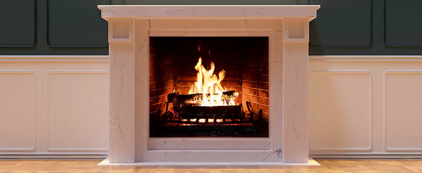 Decorative Electric Fireplace Installation in Galveston, Texas