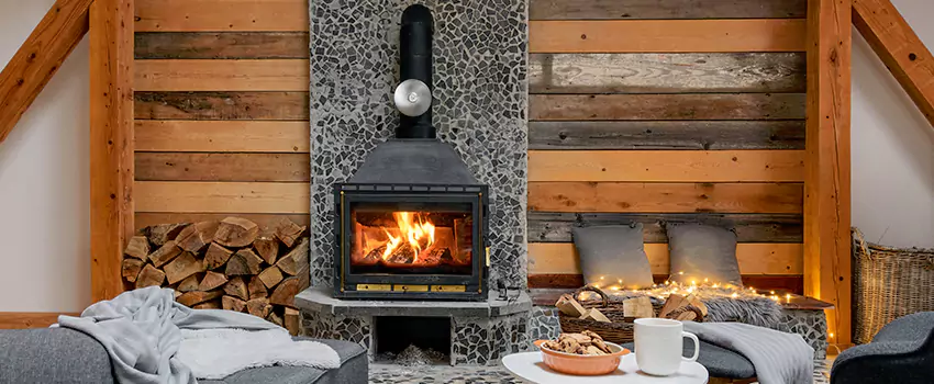Thelin Hearth Products Direct Vent Gas Stove Fireplace Inspection in Galveston, Texas